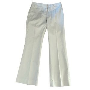 Elie Tahari pinstriped tan / cream / yellow trousers